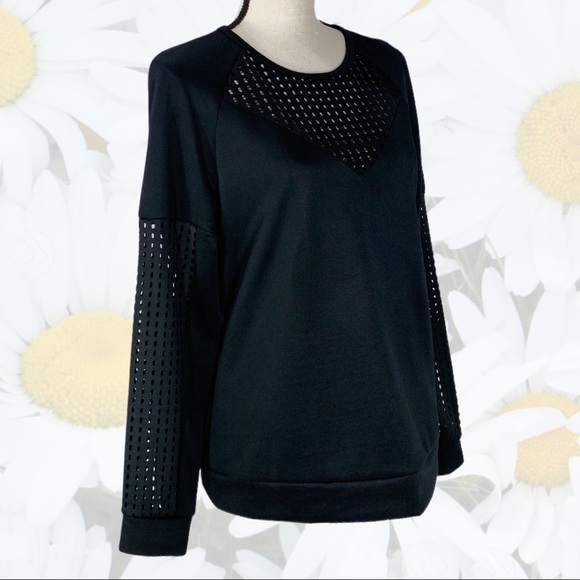 Fabletics Black Tilly Neoprene Dream Sweatshirt - Picture 4 of 16